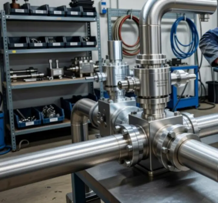 Instalacja systemu hydraulicznego w zakładzie przemysłowym